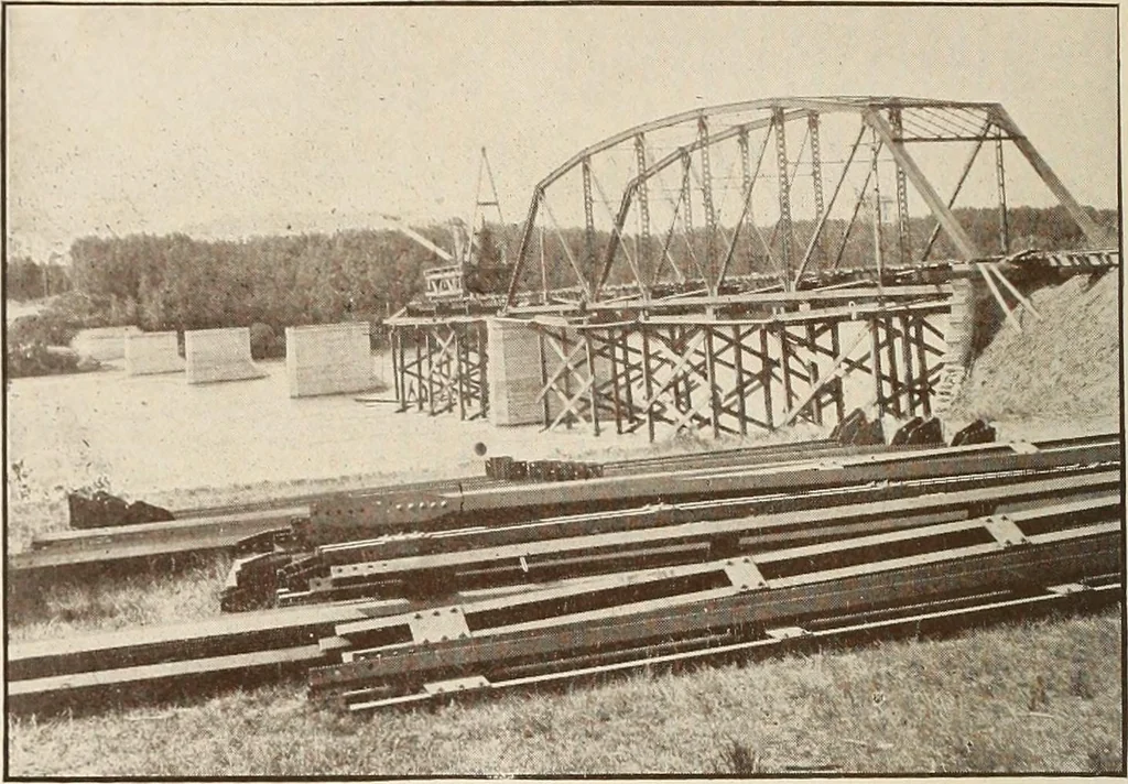 An illustration from A few facts about the city of Saskatoon : something of its past, present and prospects for the future, a city of opportunities. A railway centre. The hub of the great hard wheat area of Central Saskatchewan, 1907, leaf 10