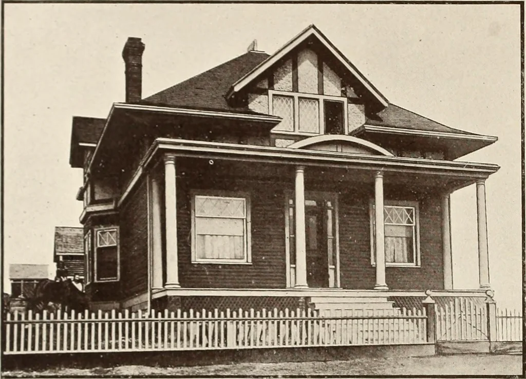An illustration from A few facts about the city of Saskatoon : something of its past, present and prospects for the future, a city of opportunities. A railway centre. The hub of the great hard wheat area of Central Saskatchewan, 1907, leaf 12