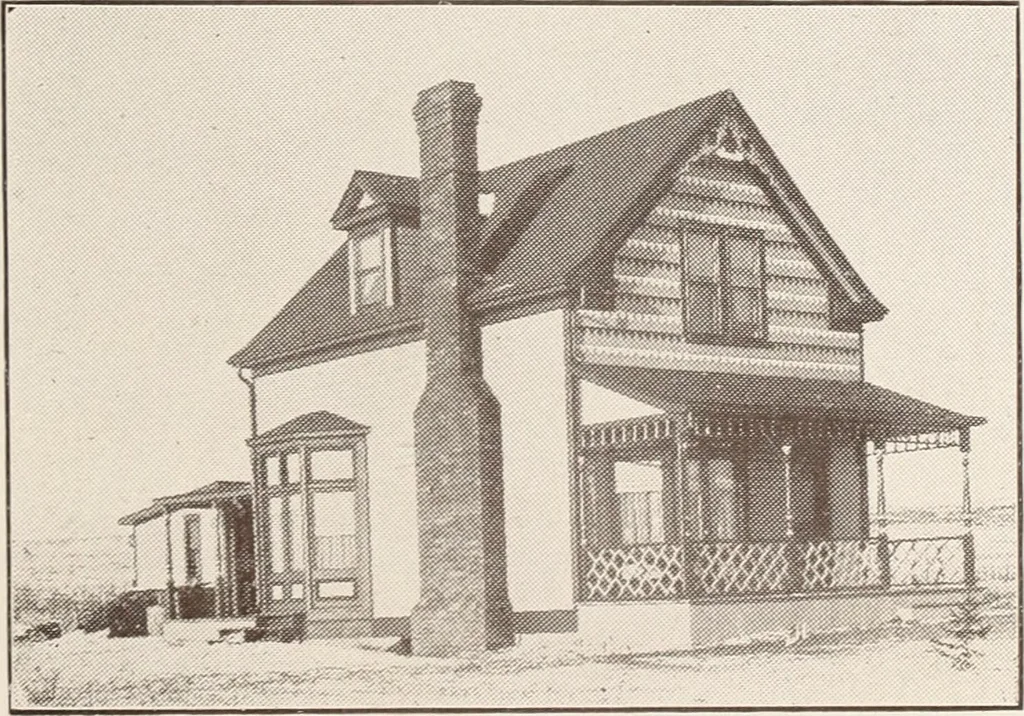 An illustration from A few facts about the city of Saskatoon : something of its past, present and prospects for the future, a city of opportunities. A railway centre. The hub of the great hard wheat area of Central Saskatchewan, 1907, leaf 17