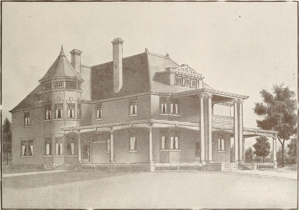 An illustration from A few facts about the city of Saskatoon : something of its past, present and prospects for the future, a city of opportunities. A railway centre. The hub of the great hard wheat area of Central Saskatchewan, 1907, leaf 29