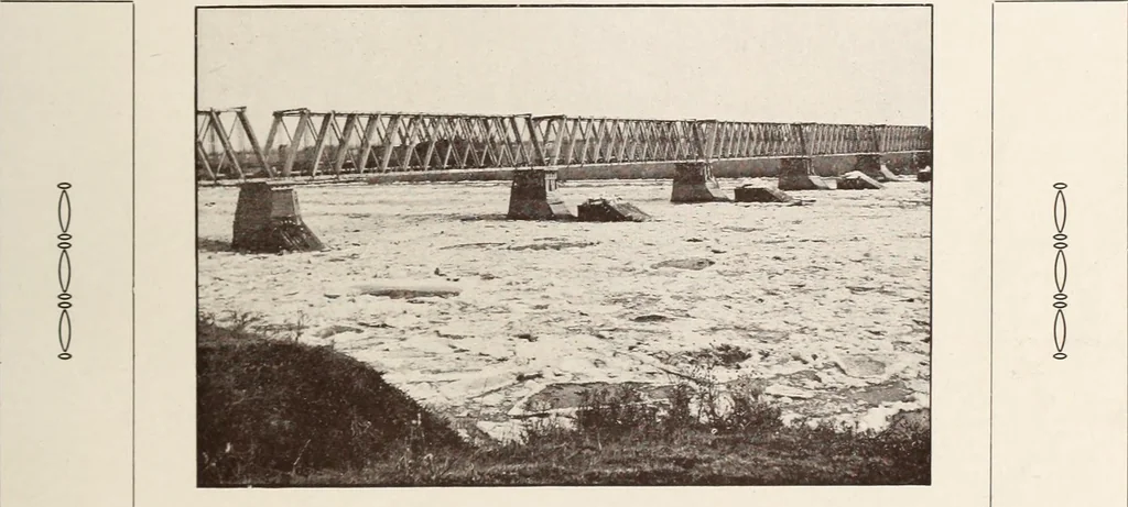 An illustration from A few facts about the city of Saskatoon : something of its past, present and prospects for the future, a city of opportunities. A railway centre. The hub of the great hard wheat area of Central Saskatchewan, 1907, leaf 7