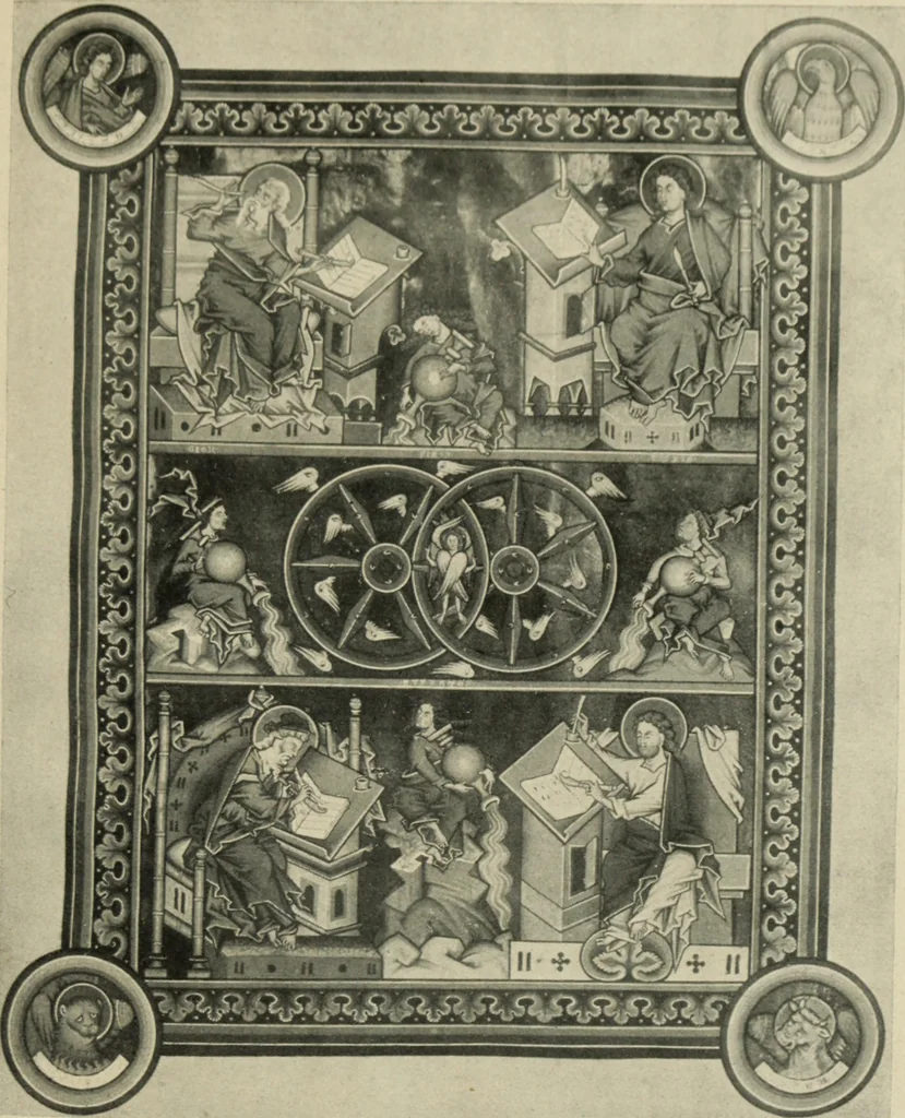 An illustration from Führer durch den symbolischen und typologischen Bilderkreis der christlichen Kunst des Mittelalters, 1920, leaf 112
