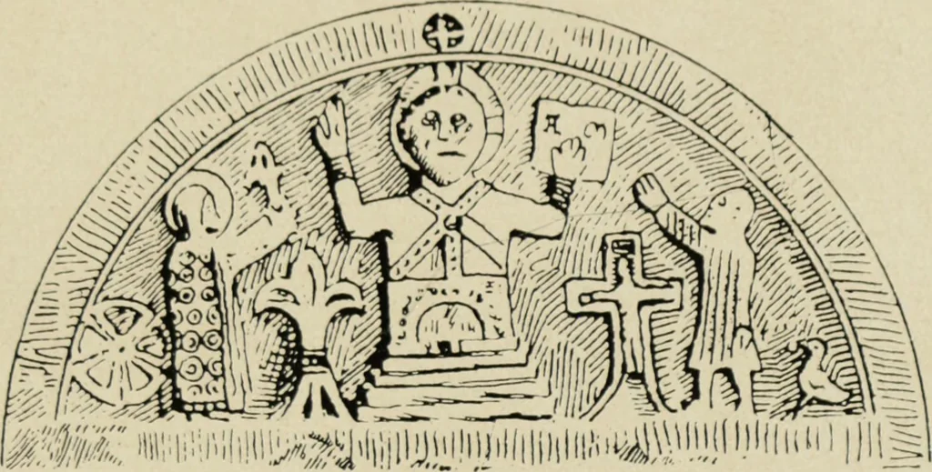 An illustration from Führer durch den symbolischen und typologischen Bilderkreis der christlichen Kunst des Mittelalters, 1920, leaf 132