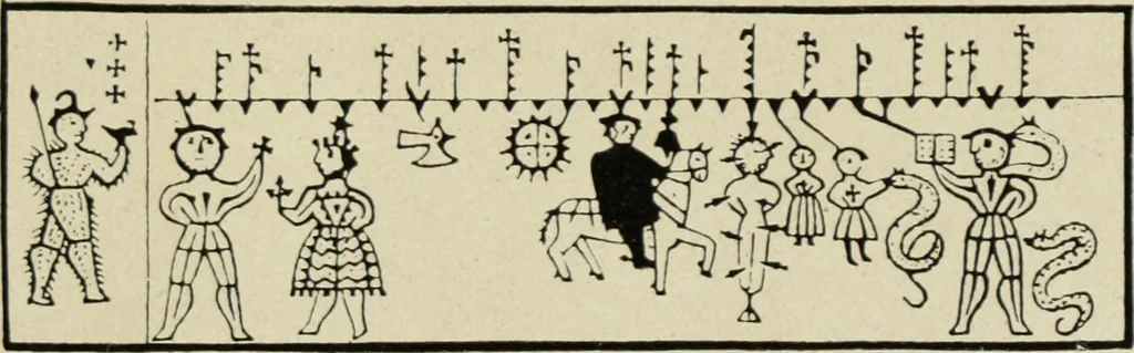 An illustration from Führer durch den symbolischen und typologischen Bilderkreis der christlichen Kunst des Mittelalters, 1920, leaf 132