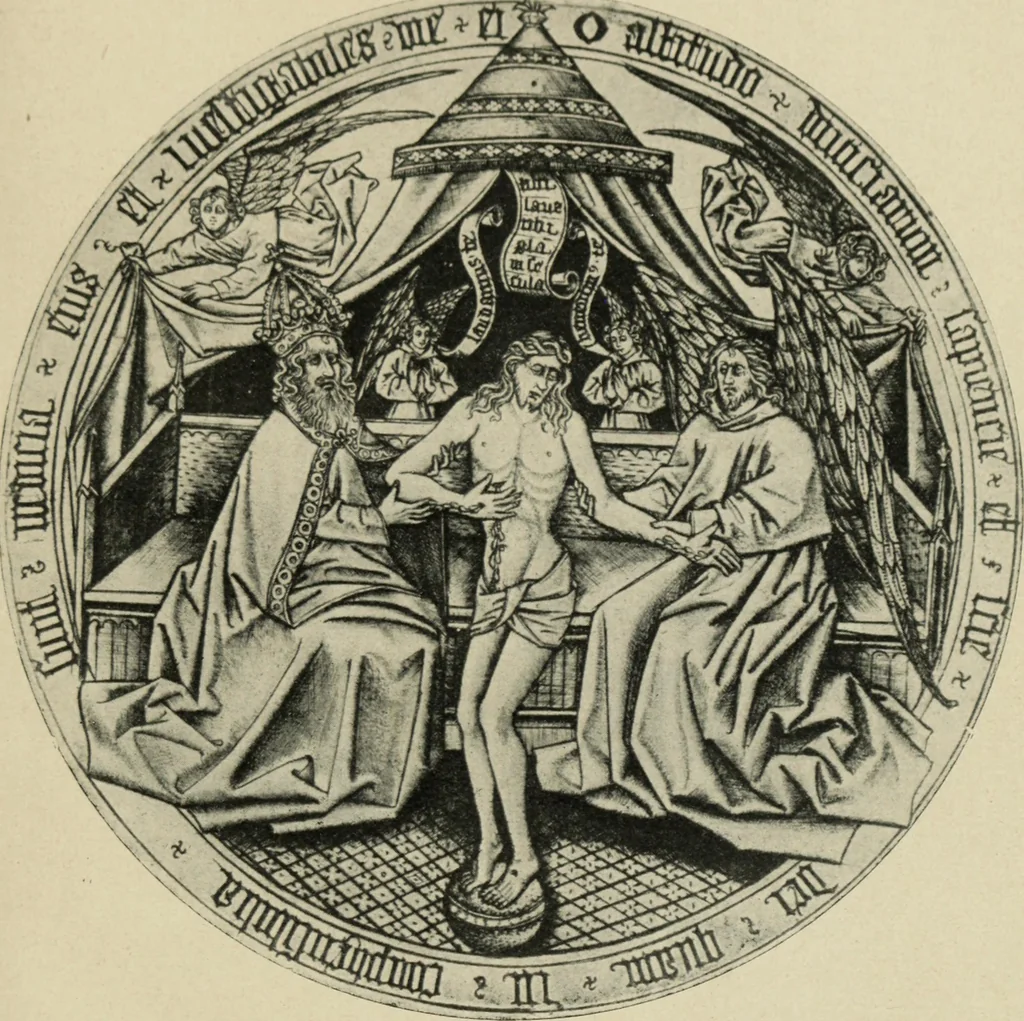 An illustration from Führer durch den symbolischen und typologischen Bilderkreis der christlichen Kunst des Mittelalters, 1920, leaf 18
