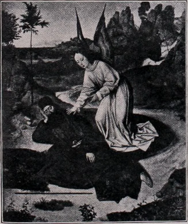 An illustration from Führer durch den symbolischen und typologischen Bilderkreis der christlichen Kunst des Mittelalters, 1920, leaf 45