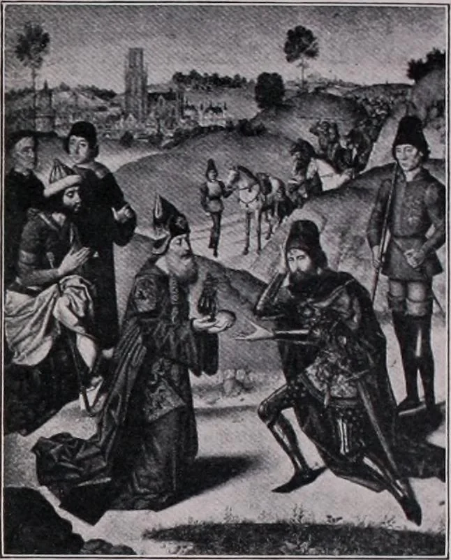 An illustration from Führer durch den symbolischen und typologischen Bilderkreis der christlichen Kunst des Mittelalters, 1920, leaf 45