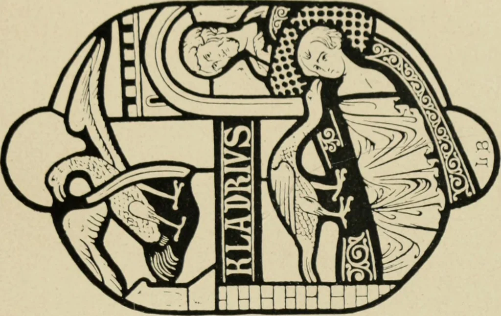 An illustration from Führer durch den symbolischen und typologischen Bilderkreis der christlichen Kunst des Mittelalters, 1920, leaf 62
