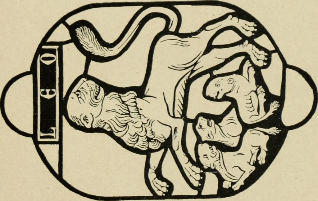 An illustration from Führer durch den symbolischen und typologischen Bilderkreis der christlichen Kunst des Mittelalters, 1920, leaf 62