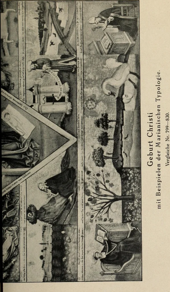 An illustration from Führer durch den symbolischen und typologischen Bilderkreis der christlichen Kunst des Mittelalters, 1920, leaf 102