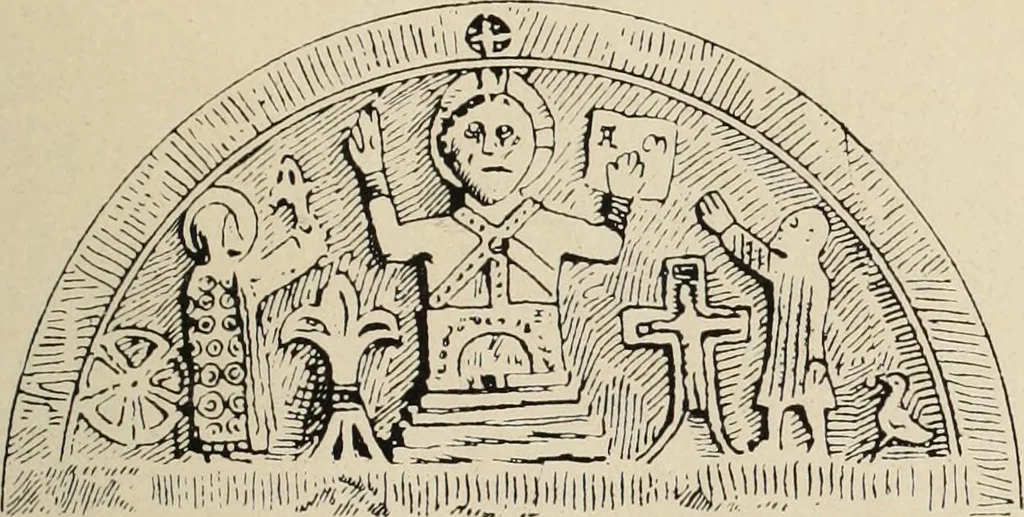 An illustration from Führer durch den symbolischen und typologischen Bilderkreis der christlichen Kunst des Mittelalters, 1920, leaf 134
