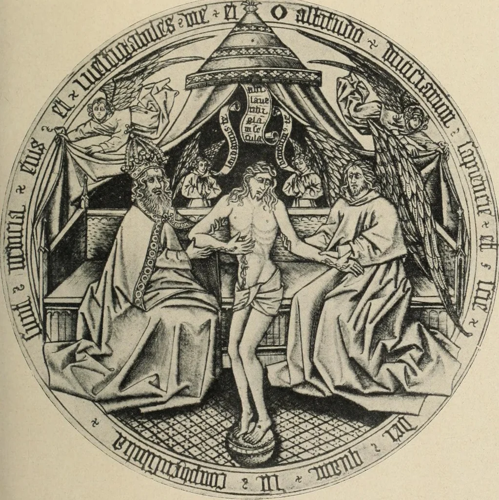 An illustration from Führer durch den symbolischen und typologischen Bilderkreis der christlichen Kunst des Mittelalters, 1920, leaf 20