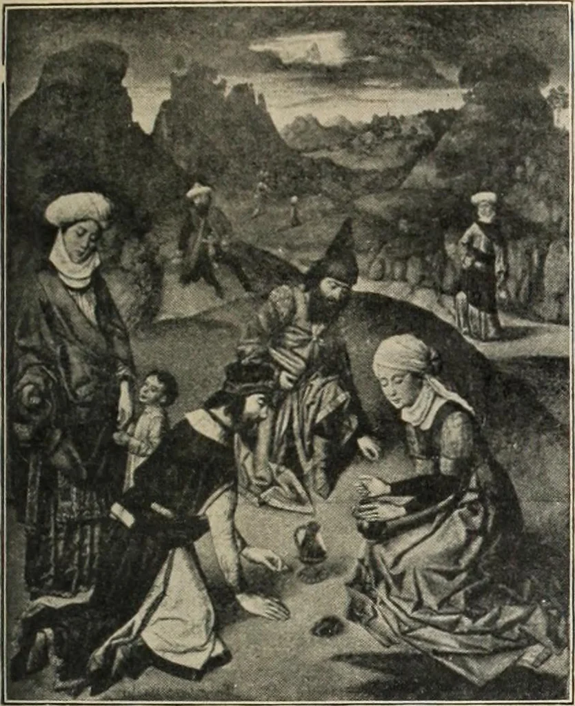 An illustration from Führer durch den symbolischen und typologischen Bilderkreis der christlichen Kunst des Mittelalters, 1920, leaf 46