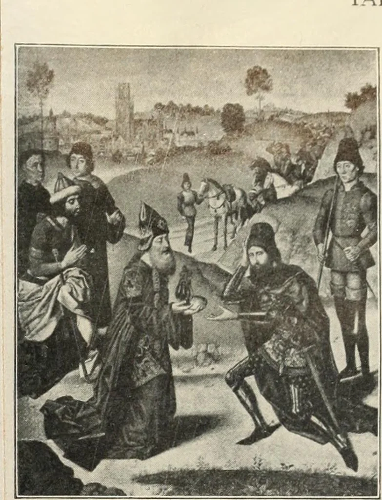 An illustration from Führer durch den symbolischen und typologischen Bilderkreis der christlichen Kunst des Mittelalters, 1920, leaf 46