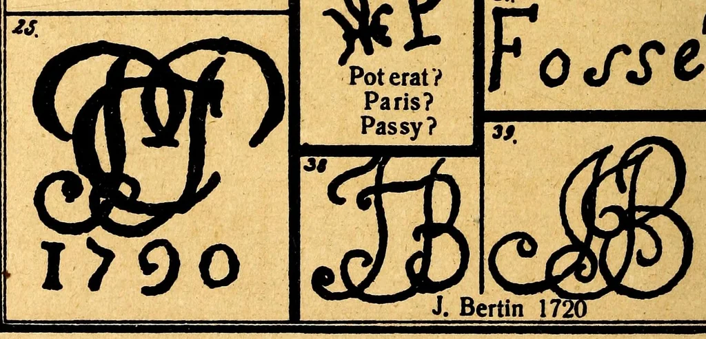 An illustration from Führer für sammler von Porzellan und Fayence, Steinzeug, Steingut usw : Vollständiges Verzeichnis der auf älterem Porzellan, Fayence, Steingut usw. befindlichen Marken, 1919, leaf 88