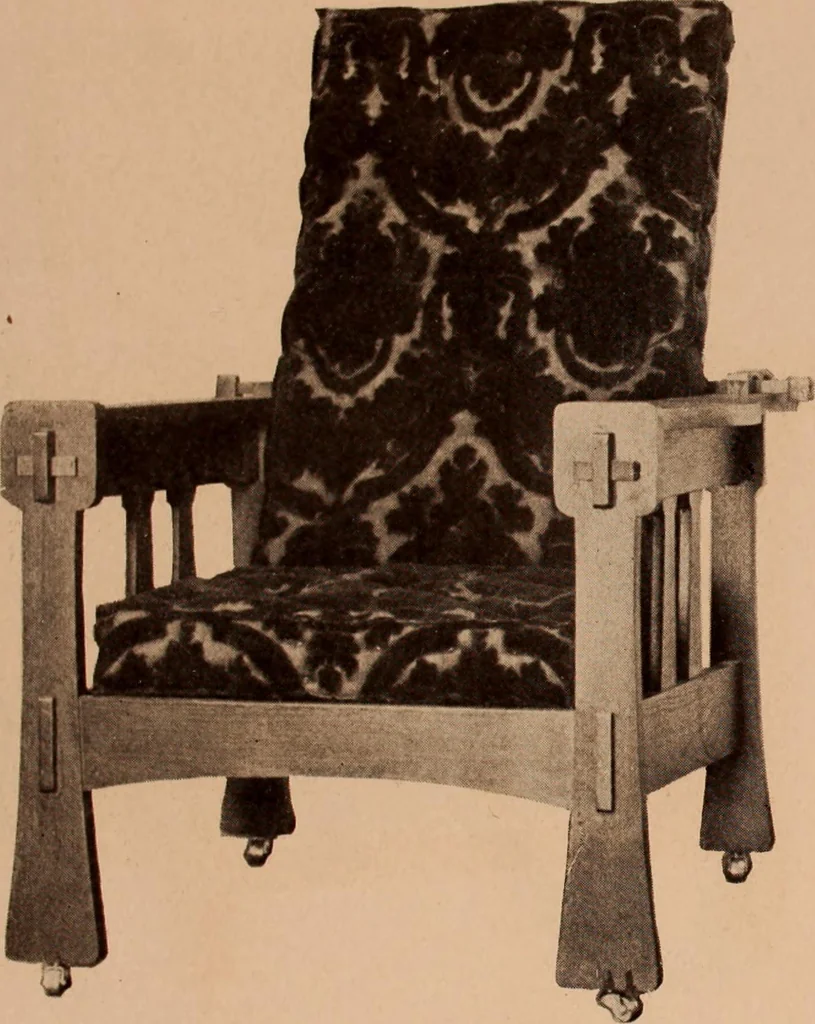 An illustration from Fiber rush, imported malacca and mission furniture., 1904, leaf 100