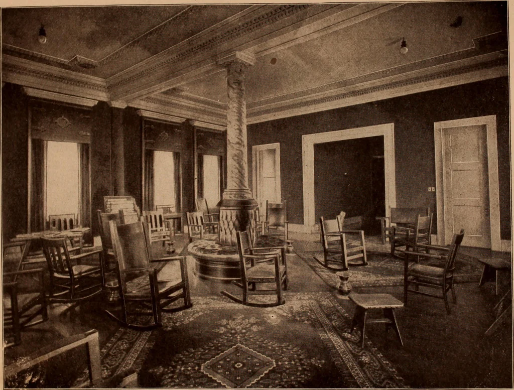 An illustration from Fiber rush, imported malacca and mission furniture., 1904, leaf 103