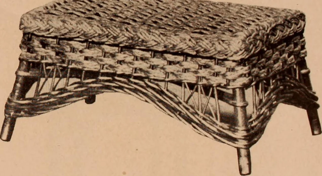 An illustration from Fiber rush, imported malacca and mission furniture., 1904, leaf 107