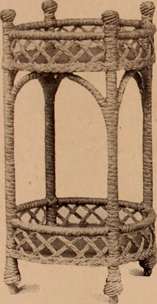 An illustration from Fiber rush, imported malacca and mission furniture., 1904, leaf 108