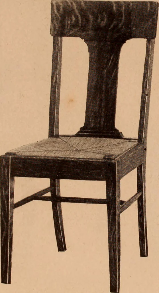 An illustration from Fiber rush, imported malacca and mission furniture., 1904, leaf 11