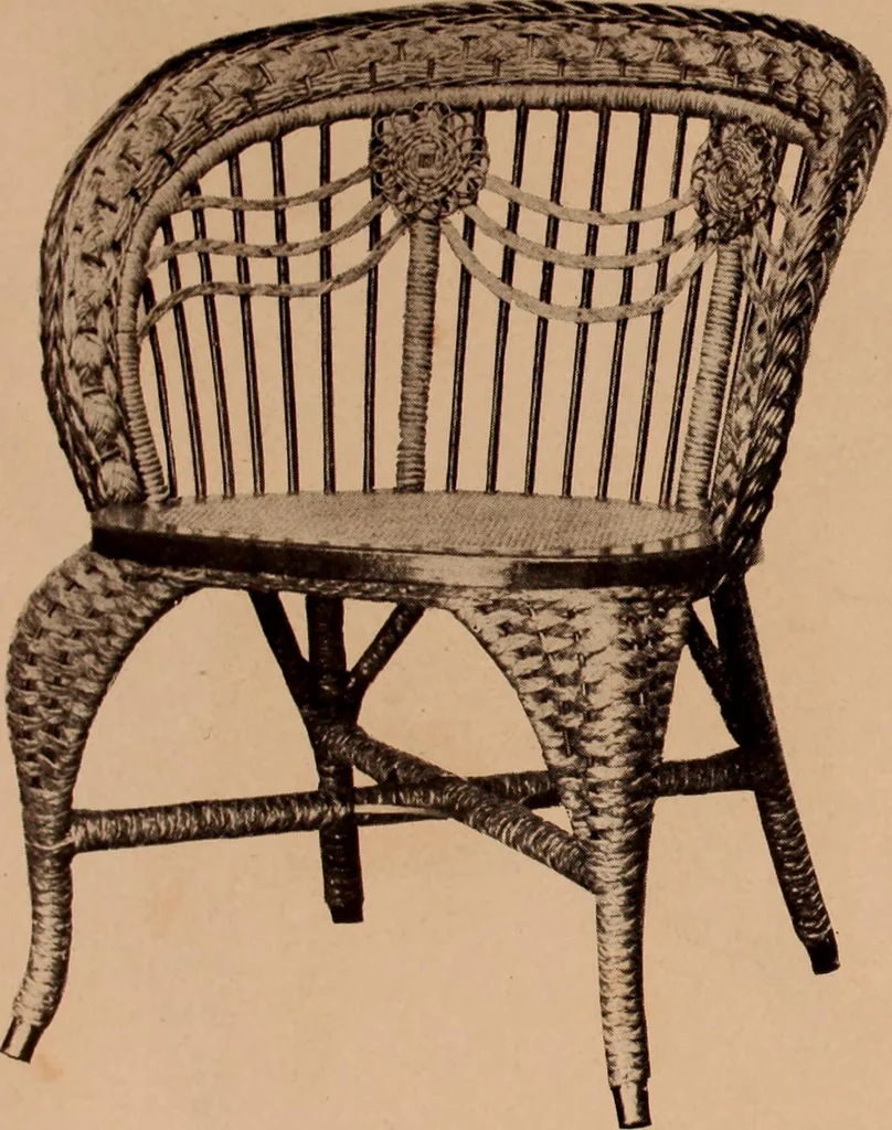 An illustration from Fiber rush, imported malacca and mission furniture., 1904, leaf 110