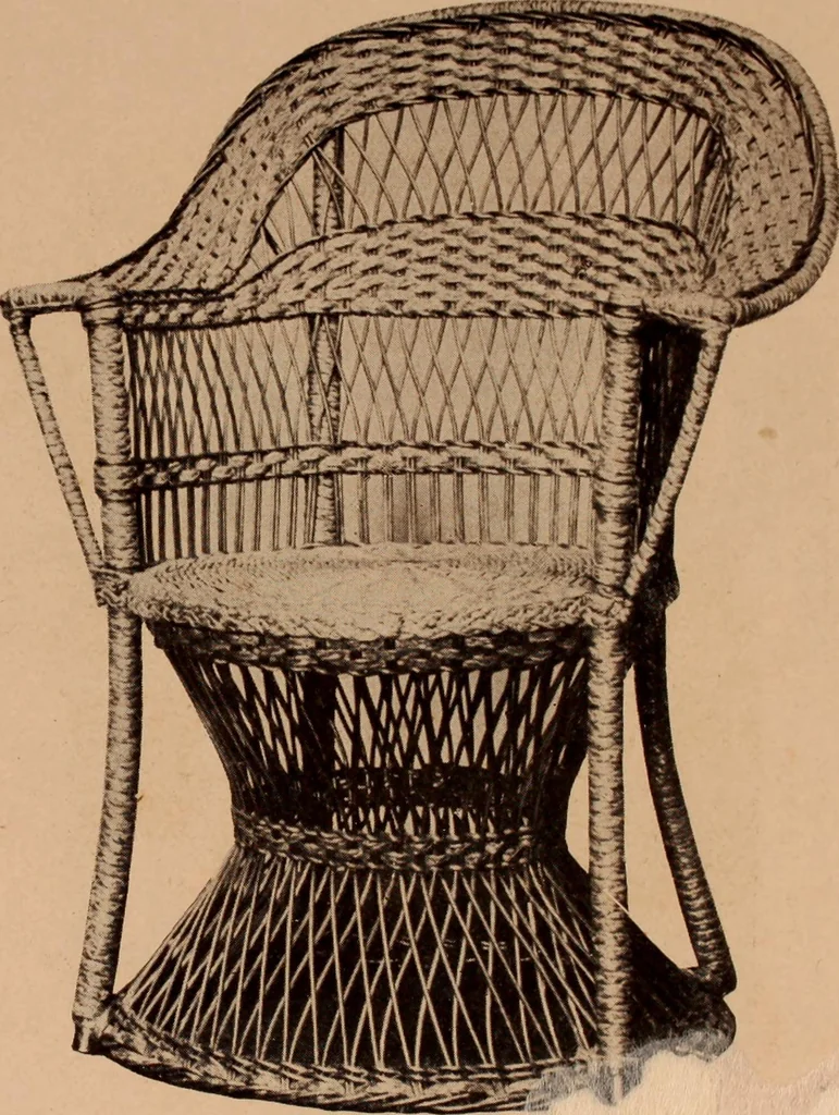 An illustration from Fiber rush, imported malacca and mission furniture., 1904, leaf 110