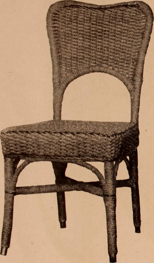 An illustration from Fiber rush, imported malacca and mission furniture., 1904, leaf 116
