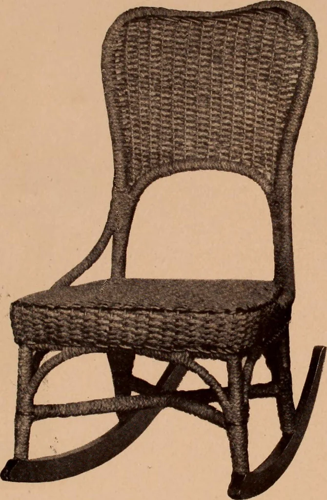An illustration from Fiber rush, imported malacca and mission furniture., 1904, leaf 116