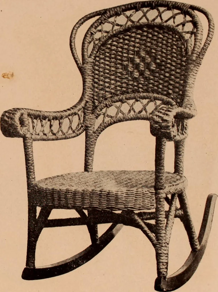 An illustration from Fiber rush, imported malacca and mission furniture., 1904, leaf 117