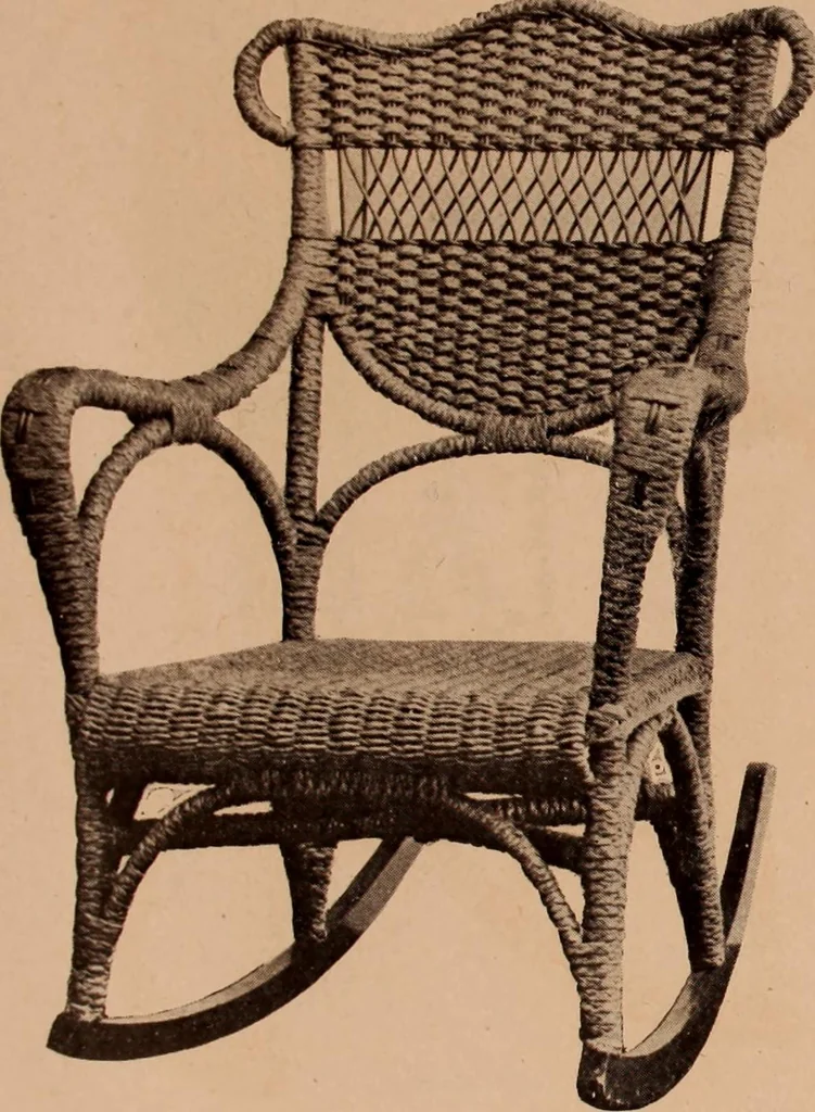 An illustration from Fiber rush, imported malacca and mission furniture., 1904, leaf 118
