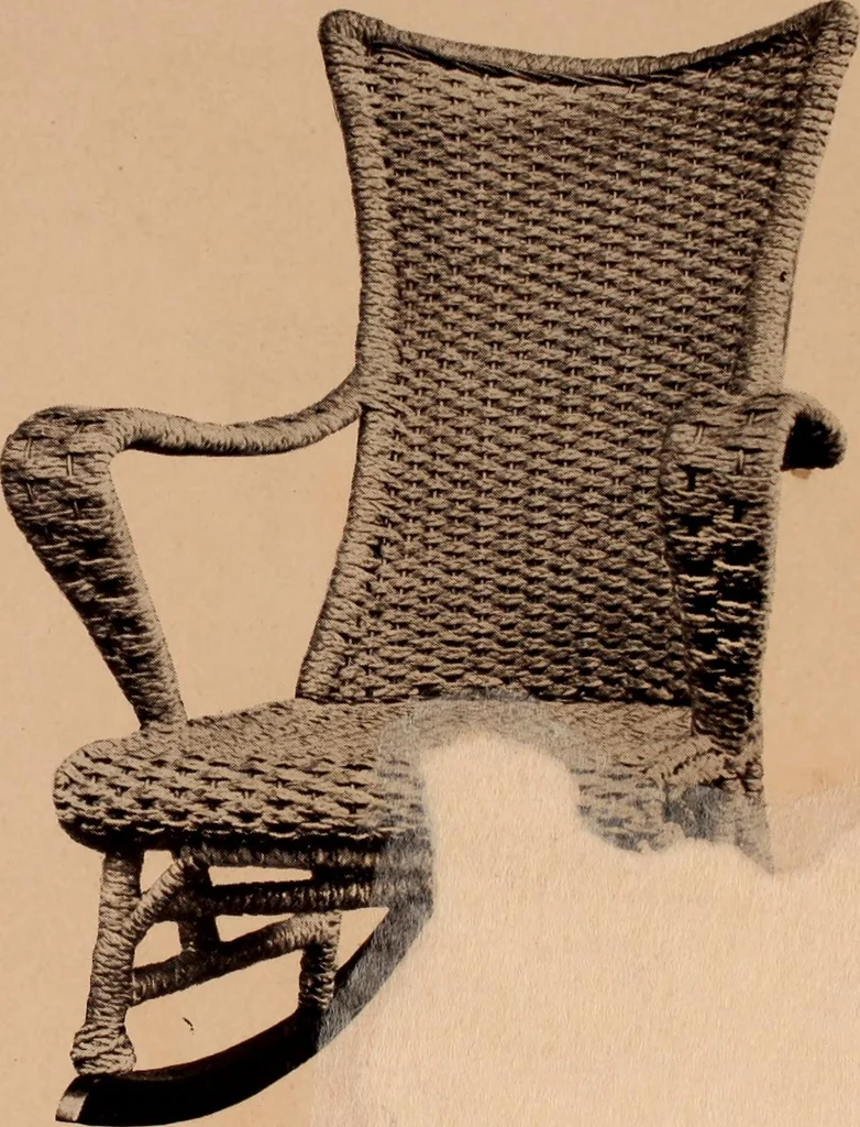 An illustration from Fiber rush, imported malacca and mission furniture., 1904, leaf 118