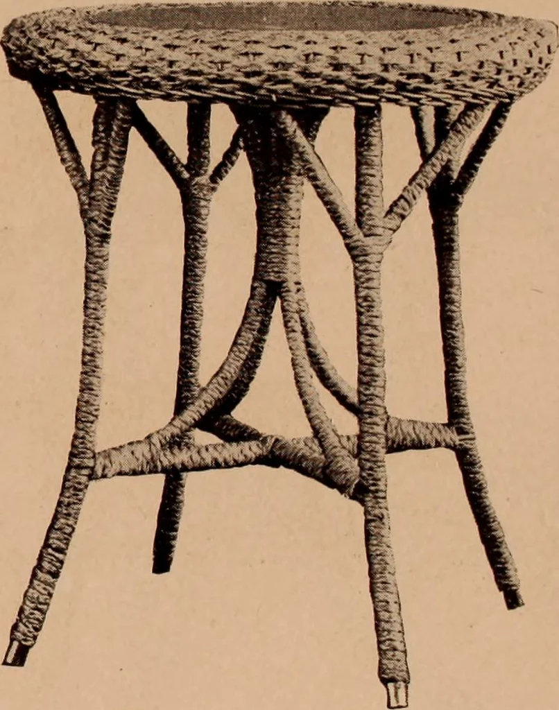 An illustration from Fiber rush, imported malacca and mission furniture., 1904, leaf 119