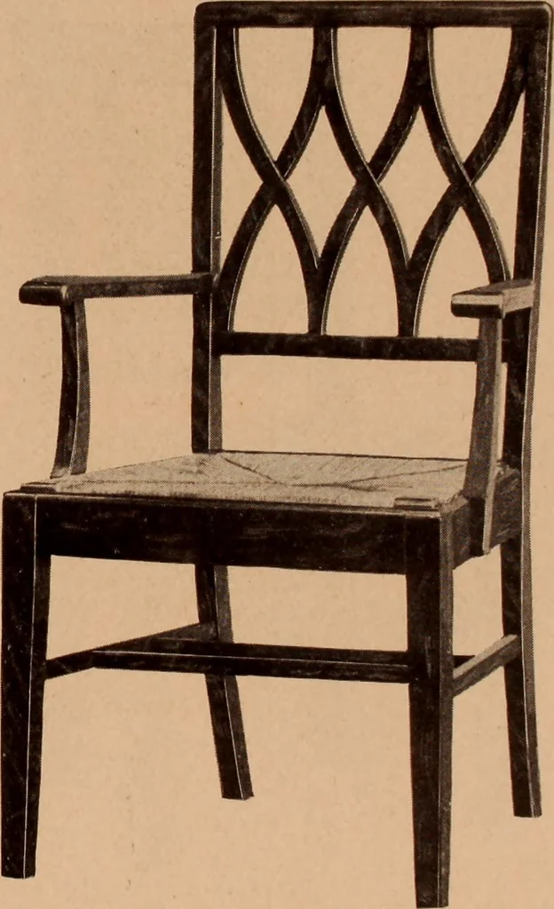 An illustration from Fiber rush, imported malacca and mission furniture., 1904, leaf 12