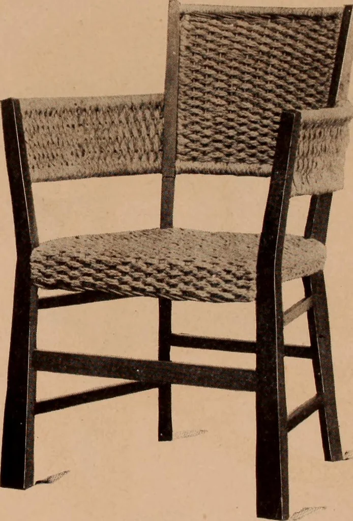 An illustration from Fiber rush, imported malacca and mission furniture., 1904, leaf 121