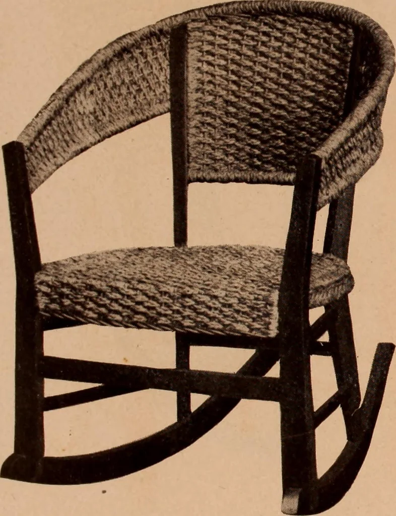 An illustration from Fiber rush, imported malacca and mission furniture., 1904, leaf 122