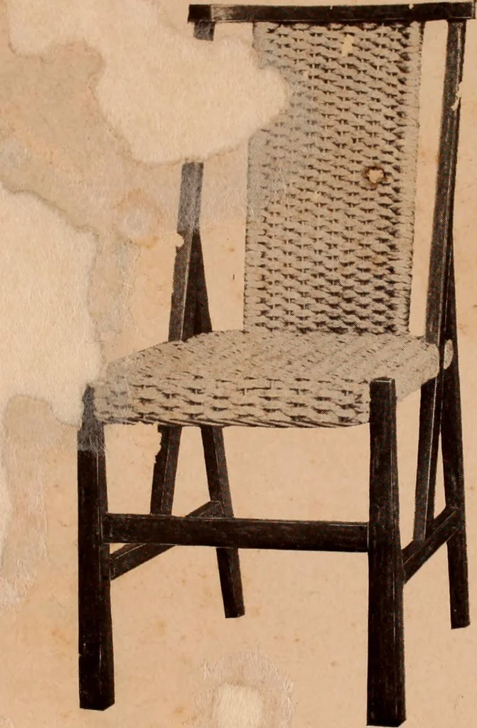 An illustration from Fiber rush, imported malacca and mission furniture., 1904, leaf 123