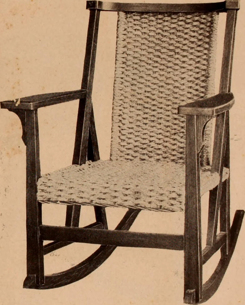 An illustration from Fiber rush, imported malacca and mission furniture., 1904, leaf 123