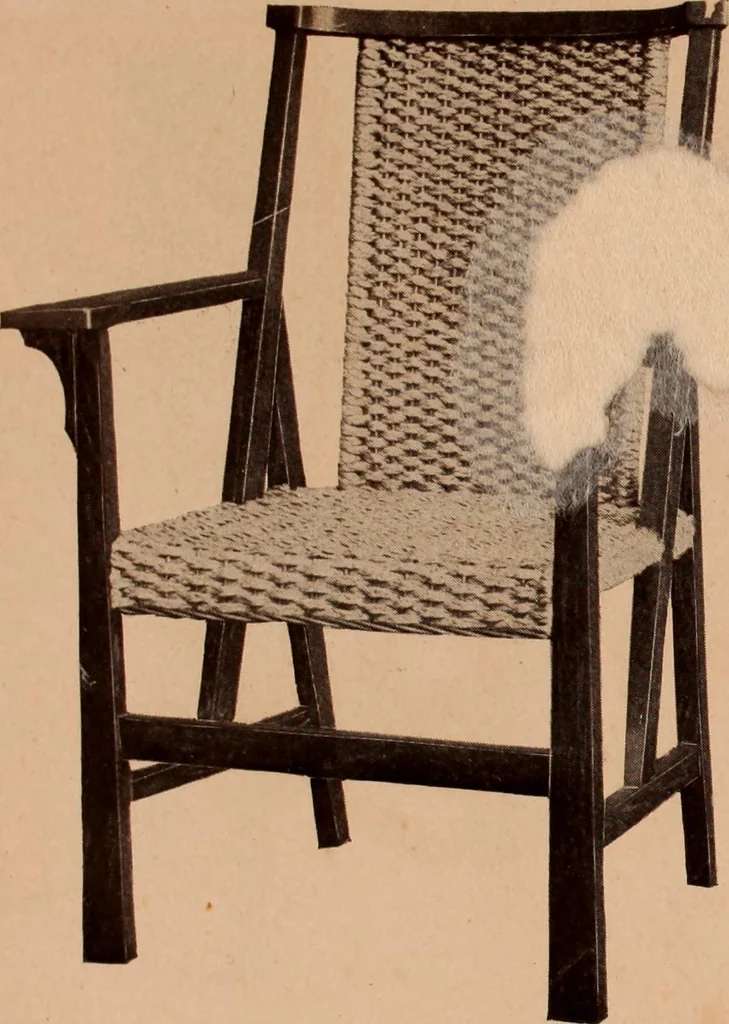An illustration from Fiber rush, imported malacca and mission furniture., 1904, leaf 124