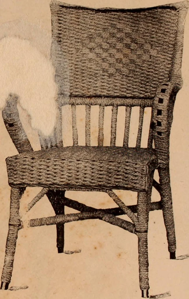 An illustration from Fiber rush, imported malacca and mission furniture., 1904, leaf 125