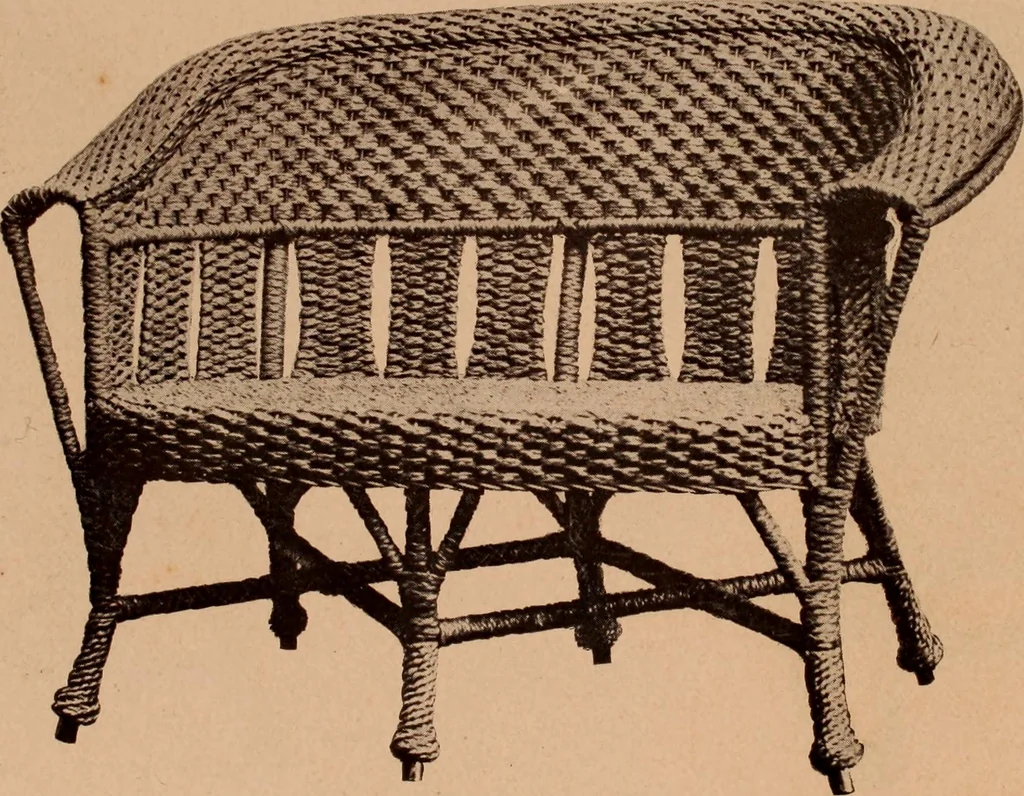 An illustration from Fiber rush, imported malacca and mission furniture., 1904, leaf 128