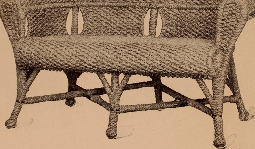 An illustration from Fiber rush, imported malacca and mission furniture., 1904, leaf 130