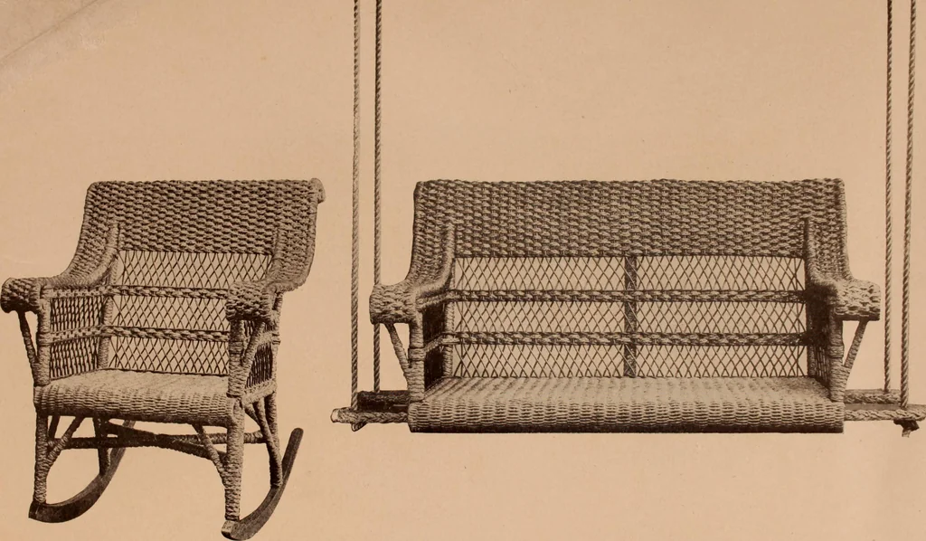 An illustration from Fiber rush, imported malacca and mission furniture., 1904, leaf 131