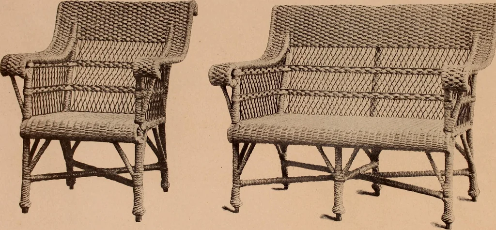 An illustration from Fiber rush, imported malacca and mission furniture., 1904, leaf 132