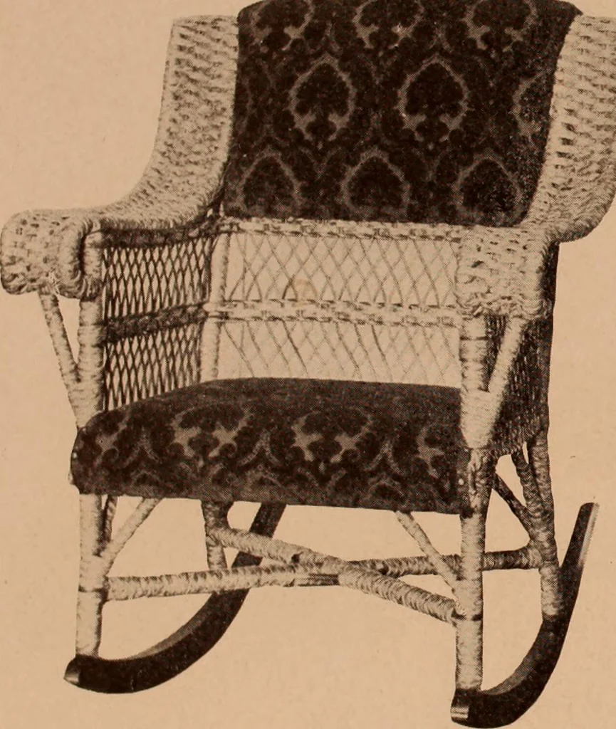 An illustration from Fiber rush, imported malacca and mission furniture., 1904, leaf 133