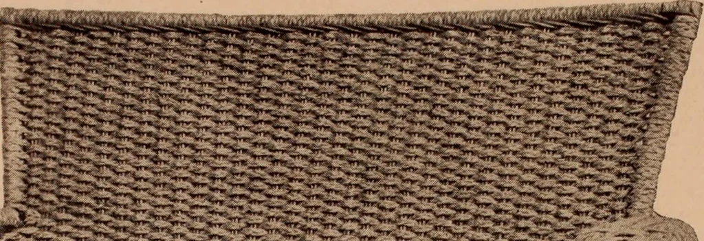 An illustration from Fiber rush, imported malacca and mission furniture., 1904, leaf 136