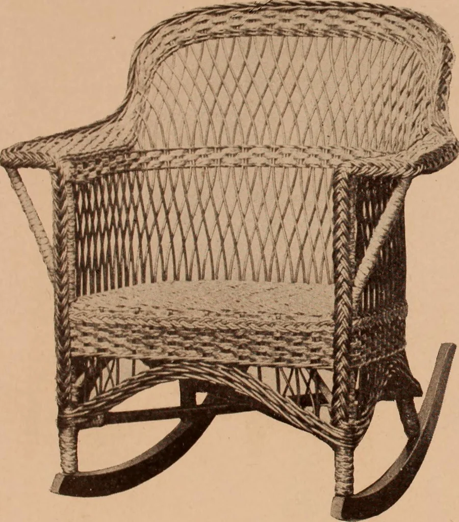 An illustration from Fiber rush, imported malacca and mission furniture., 1904, leaf 137