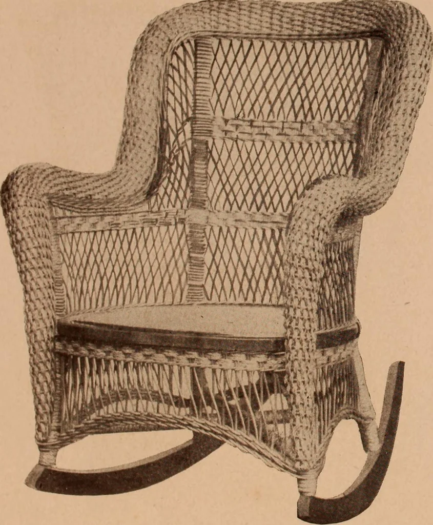 An illustration from Fiber rush, imported malacca and mission furniture., 1904, leaf 139