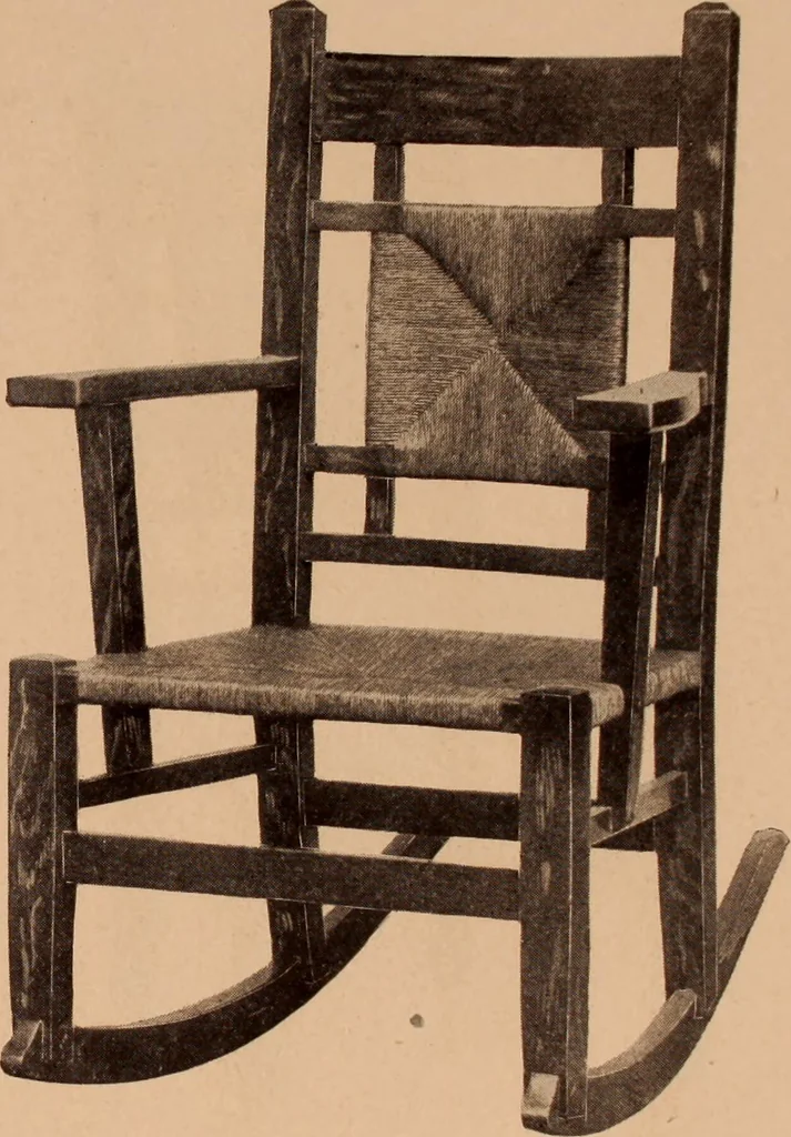 An illustration from Fiber rush, imported malacca and mission furniture., 1904, leaf 14