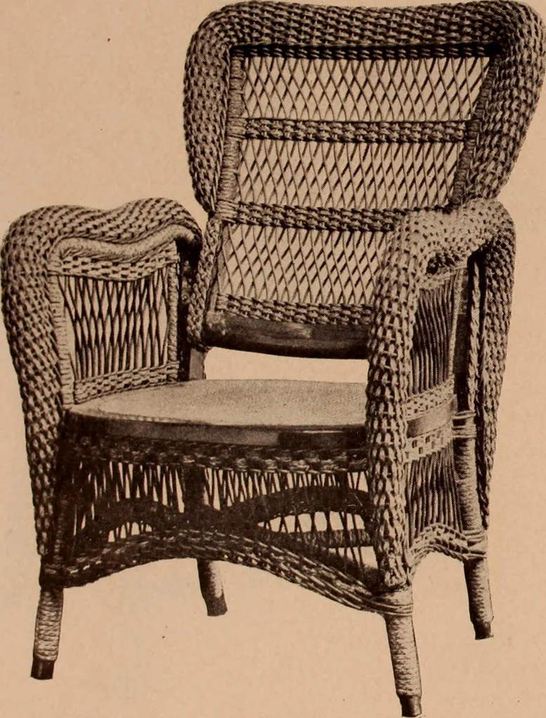 An illustration from Fiber rush, imported malacca and mission furniture., 1904, leaf 140