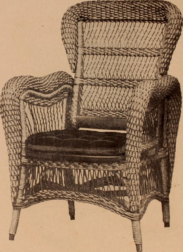 An illustration from Fiber rush, imported malacca and mission furniture., 1904, leaf 140